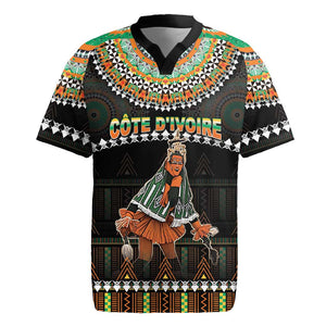 Ivory Coast Festival Of Masks Rugby Jersey Traditional Zaouli Dance