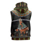 Ivory Coast Festival Of Masks Sleeveless Hoodie Traditional Zaouli Dance - African Pride