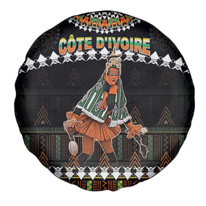 Ivory Coast Festival Of Masks Spare Tire Cover Traditional Zaouli Dance