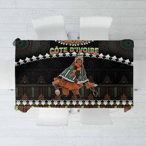 Ivory Coast Festival Of Masks Tablecloth Traditional Zaouli Dance