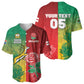 South Africa And England Rugby Custom Baseball Jersey Springboks And Red Rose Together - African Pride