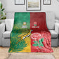 South Africa And England Rugby Blanket Springboks And Red Rose Together - African Pride