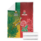 South Africa And England Rugby Blanket Springboks And Red Rose Together - African Pride