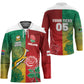 South Africa And England Rugby Custom Hockey Jersey Springboks And Red Rose Together - African Pride