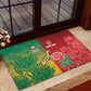 South Africa And England Rugby Rubber Doormat Springboks And Red Rose Together - African Pride