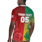 South Africa And England Rugby Custom Rugby Jersey Springboks And Red Rose Together - African Pride