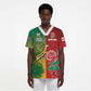 South Africa And England Rugby Custom Scrub Top Springboks And Red Rose Together - African Pride