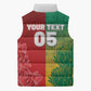 South Africa And England Rugby Custom Sleeveless Puffer Jacket Springboks And Red Rose Together - African Pride