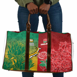 South Africa And England Rugby Travel Bag Springboks And Red Rose Together - African Pride