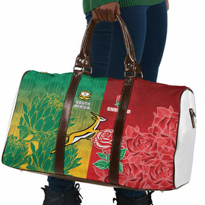 South Africa And England Rugby Travel Bag Springboks And Red Rose Together - African Pride