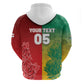 South Africa And England Rugby Custom Zip Hoodie Springboks And Red Rose Together - African Pride
