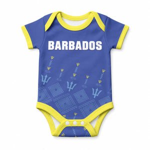 Custom Barbados 2026 Cricket Baby Onesie Tridents Rise