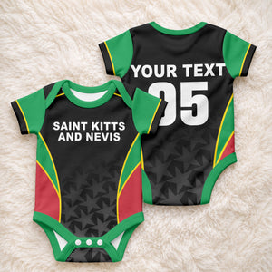 Custom Saint Kitts And Nevis 2026 Cricket Baby Onesie Unique Style