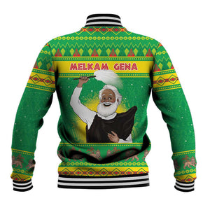 Afro Ethiopia Christmas Baseball Jacket Melkam Gena Yegena Abat LT05