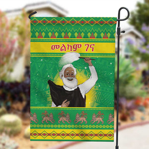 Afro Ethiopia Christmas Garden Flag Melkam Gena Yegena Abat