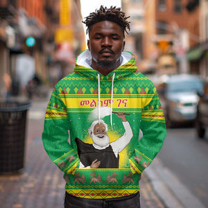 Afro Ethiopia Christmas Hoodie Melkam Gena Yegena Abat