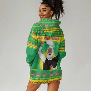 Afro Ethiopia Christmas Hoodie Dress Melkam Gena Yegena Abat