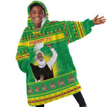 Afro Ethiopia Christmas Kid Wearable Blanket Hoodie Melkam Gena Yegena Abat