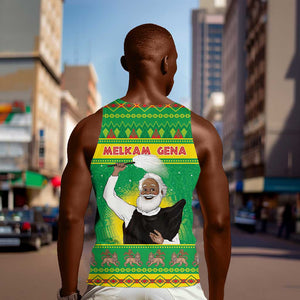 Afro Ethiopia Christmas Men Tank Top Melkam Gena Yegena Abat