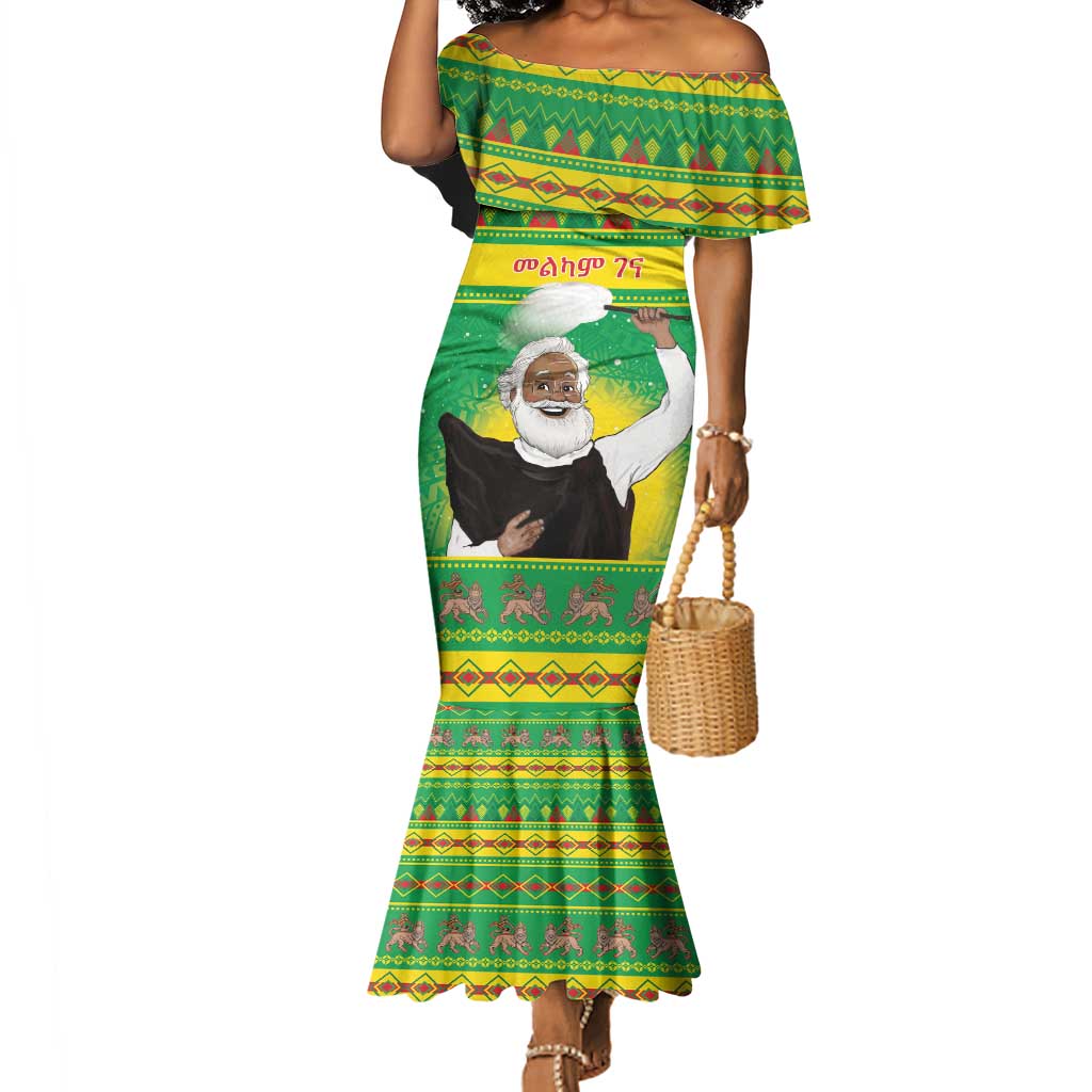 Afro Ethiopia Christmas Mermaid Dress Melkam Gena Yegena Abat