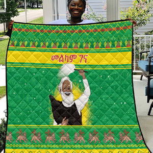 Afro Ethiopia Christmas Quilt Melkam Gena Yegena Abat