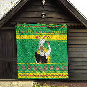 Afro Ethiopia Christmas Quilt Melkam Gena Yegena Abat