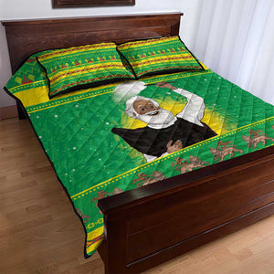 Afro Ethiopia Christmas Quilt Bed Set Melkam Gena Yegena Abat