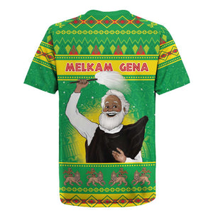 Afro Ethiopia Christmas Rugby Jersey Melkam Gena Yegena Abat