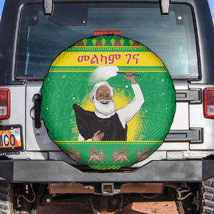 Afro Ethiopia Christmas Spare Tire Cover Melkam Gena Yegena Abat