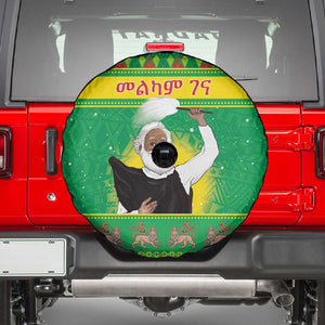 Afro Ethiopia Christmas Spare Tire Cover Melkam Gena Yegena Abat