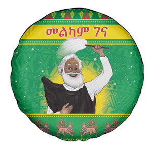 Afro Ethiopia Christmas Spare Tire Cover Melkam Gena Yegena Abat