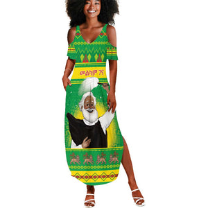 Afro Ethiopia Christmas Summer Maxi Dress Melkam Gena Yegena Abat