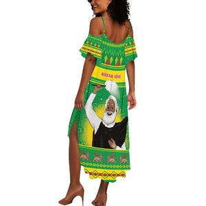 Afro Ethiopia Christmas Summer Maxi Dress Melkam Gena Yegena Abat