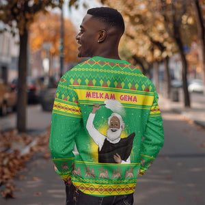 Afro Ethiopia Christmas Sweatshirt Melkam Gena Yegena Abat