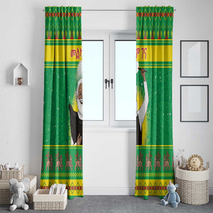 Afro Ethiopia Christmas Window Curtain Melkam Gena Yegena Abat