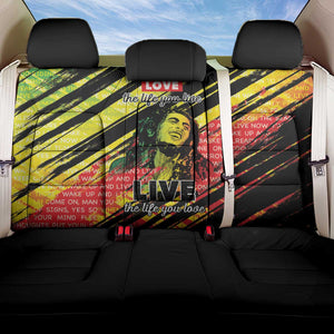 Reggae Legend Back Car Seat Cover Love The Life You Live Live The Life You Love