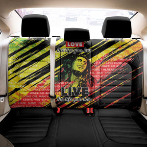 Reggae Legend Back Car Seat Cover Love The Life You Live Live The Life You Love