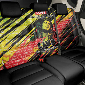 Reggae Legend Back Car Seat Cover Love The Life You Live Live The Life You Love