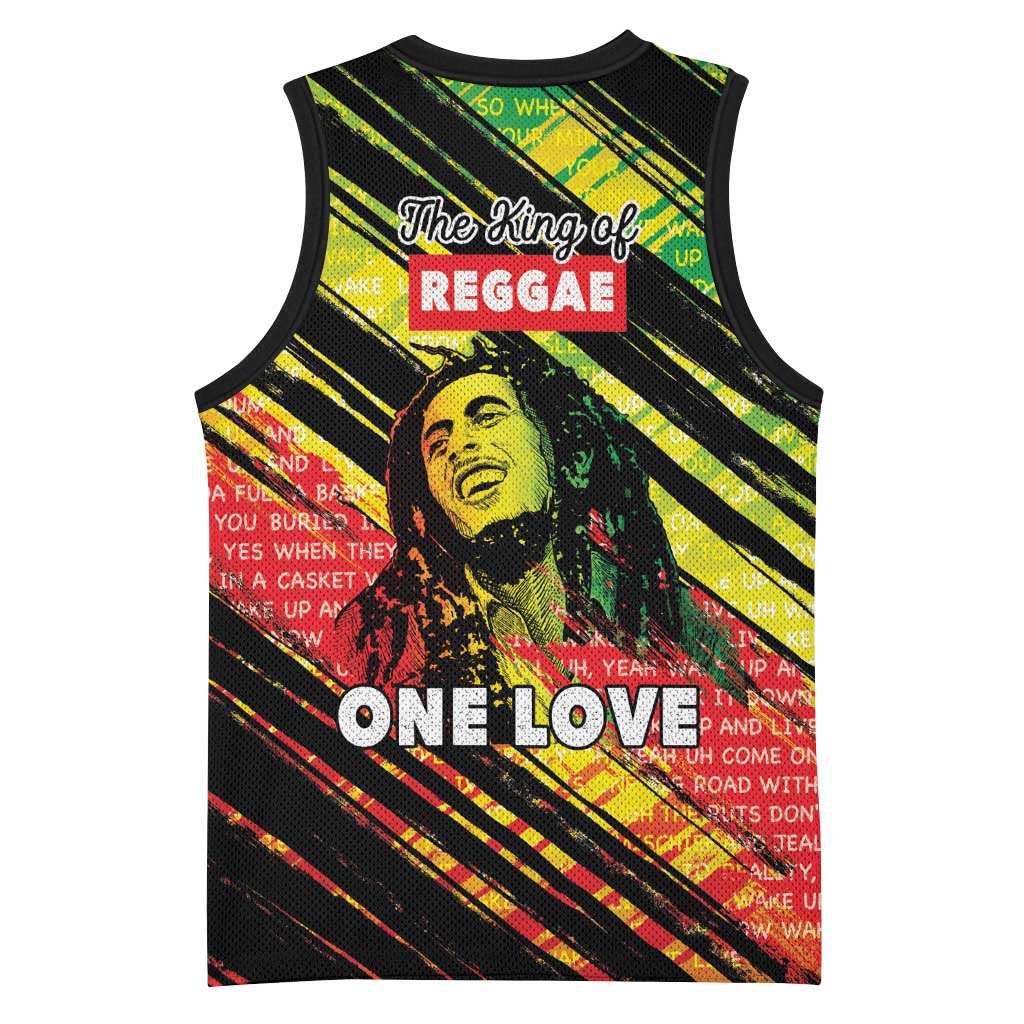 Reggae Legend Basketball Jersey Love The Life You Live Live The Life You Love LT05