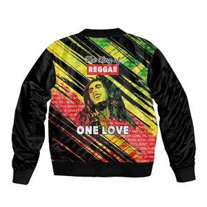 Reggae Legend Bomber Jacket Love The Life You Live Live The Life You Love