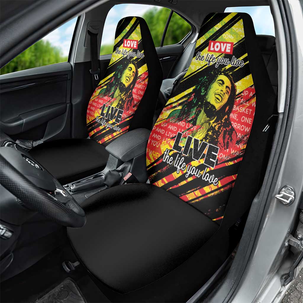 Reggae Legend Car Seat Cover Love The Life You Live Live The Life You Love