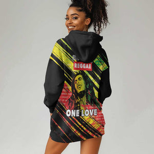 Reggae Legend Hoodie Dress Love The Life You Live Live The Life You Love