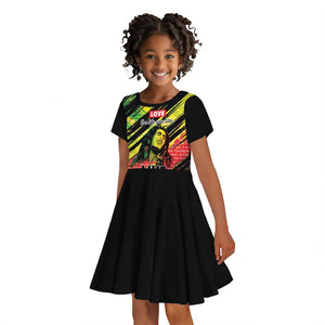 Reggae Legend Kid Short Sleeve Dress Love The Life You Live Live The Life You Love