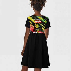 Reggae Legend Kid Short Sleeve Dress Love The Life You Live Live The Life You Love