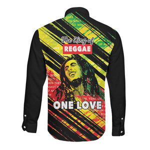 Reggae Legend Long Sleeve Button Shirt Love The Life You Live Live The Life You Love