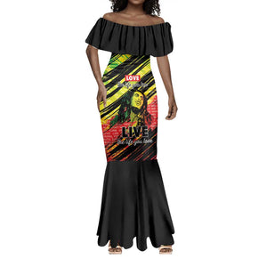 Reggae Legend Mermaid Dress Love The Life You Live Live The Life You Love