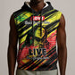 Reggae Legend Sleeveless Hoodie Love The Life You Live Live The Life You Love - African Pride
