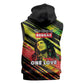 Reggae Legend Sleeveless Zip Hoodie Love The Life You Live Live The Life You Love - African Pride
