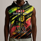 Reggae Legend Sleeveless Zip Hoodie Love The Life You Live Live The Life You Love - African Pride