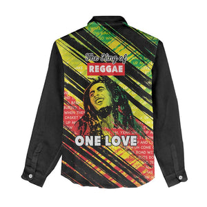 Reggae Legend Women Casual Shirt Love The Life You Live Live The Life You Love